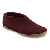 Shoe with leather sole - Beet