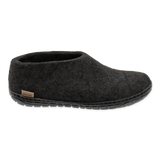 Chaussure glerups avec semelle de Caoutchouc noir en anthracite