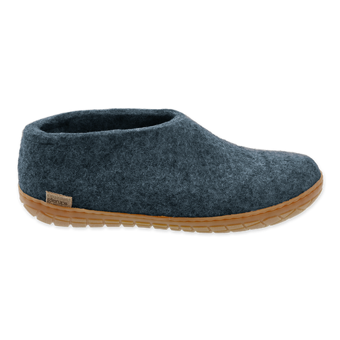 Chaussure Glerups avec semelle de caoutchouc en bleu denim