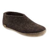 Chaussure avec semelle en cuir - Brun