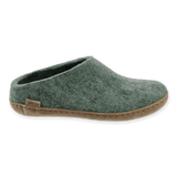 Slip-on with leather sole - Moss