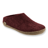 Slip-on with leather sole - Beet