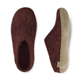 Slip-on with leather sole - Beet