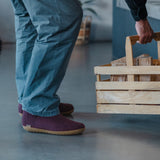 Shoe with rubber sole - Beet