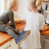 Chaussure glerups pour enfant en bleu denim