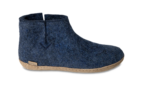 Glerups Boot w Leather Sole 36 DENIM