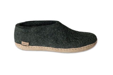 Glerups Shoes Leather Sole Forest Green