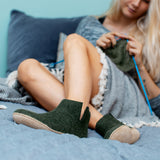 Boot with leather sole - Forest