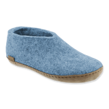 Chaussure avec semelle en cuir - Azur