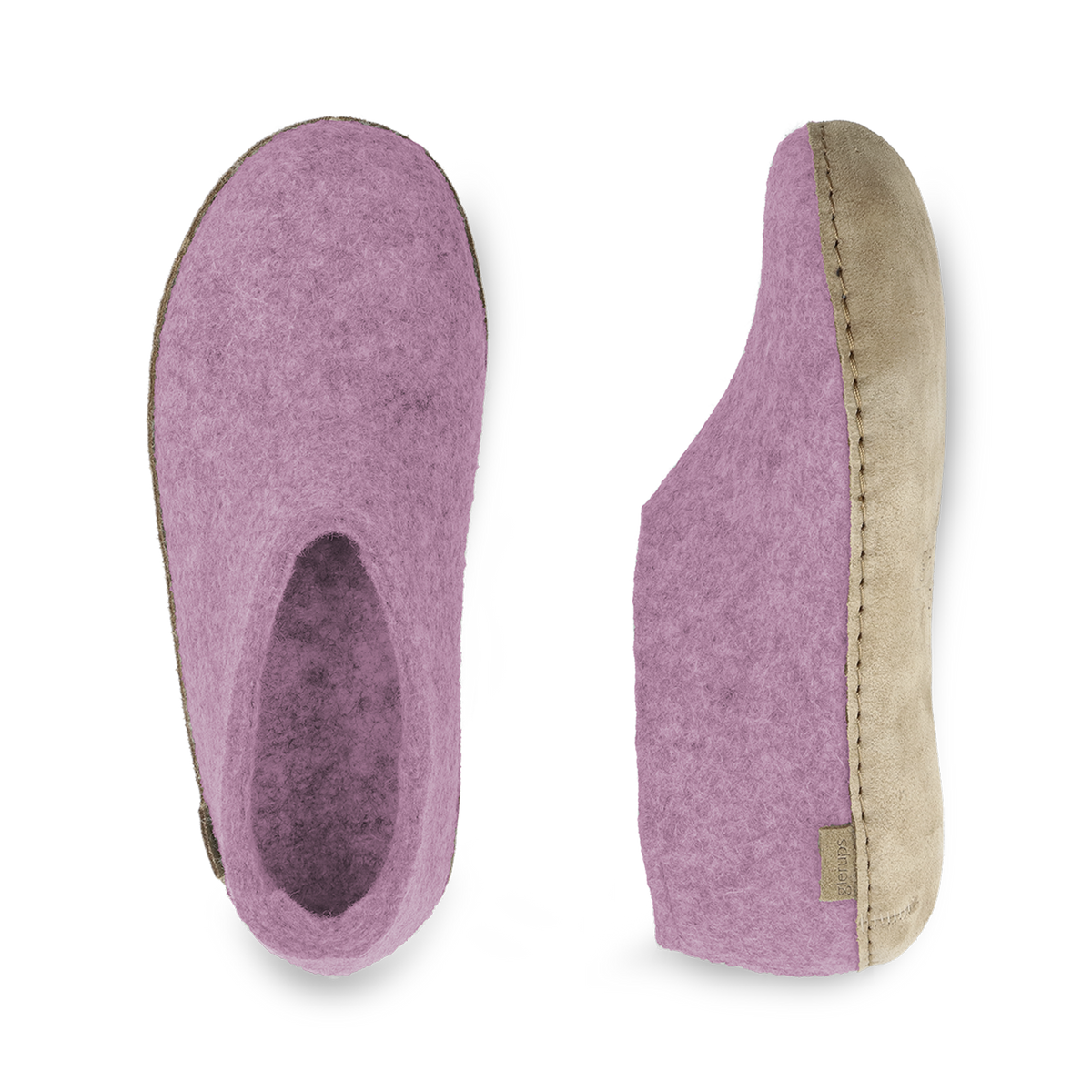 Shoe with leather sole - Flower