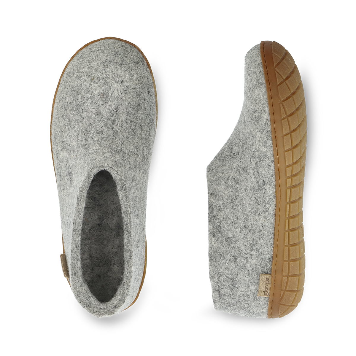 Shoe with rubber sole - Grey