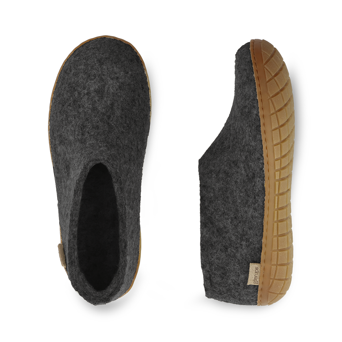 Chaussure avec semelle en caoutchouc - Anthracite