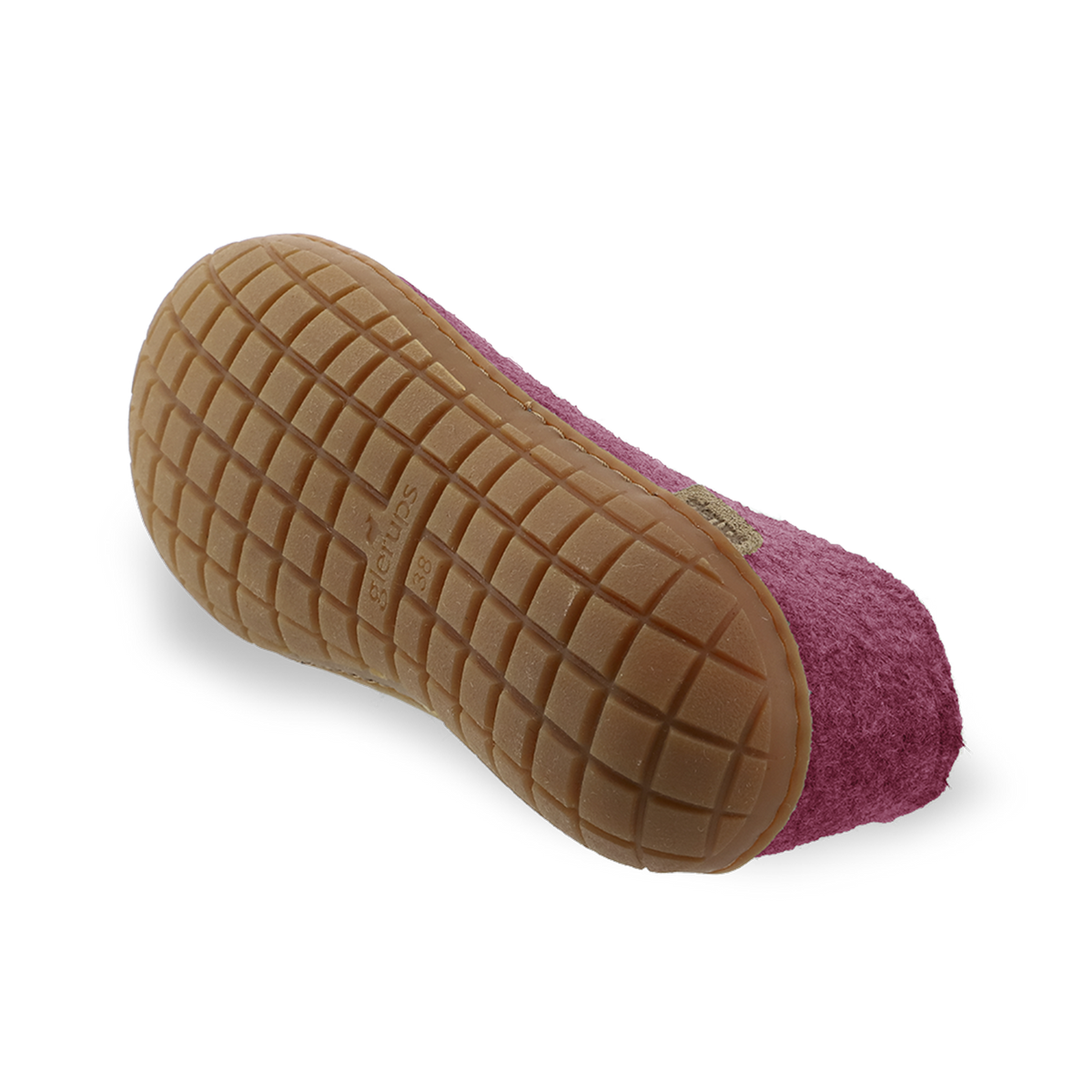 Shoe with rubber sole - Cranberry
