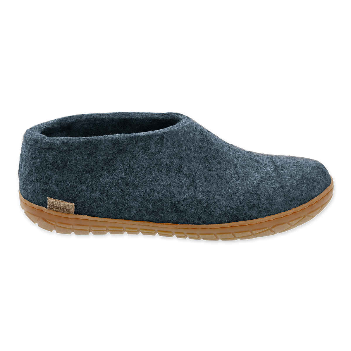 Chaussure Glerups avec semelle de caoutchouc en bleu denim
