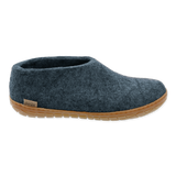 Chaussure Glerups avec semelle de caoutchouc en bleu denim