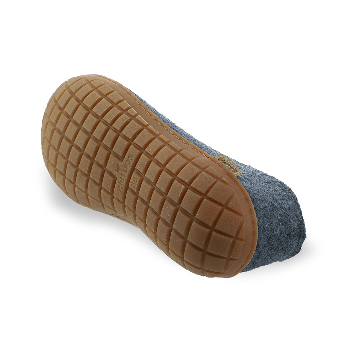 Chaussure Glerups avec semelle de caoutchouc en bleu denim