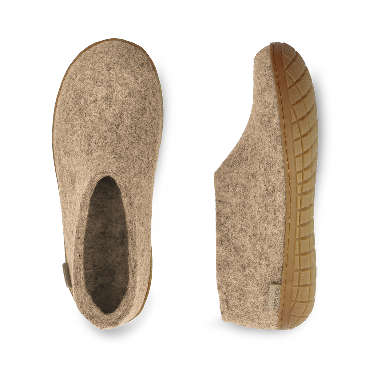 Chaussure avec semelle de caoutchouc - Sable