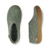 Shoe with rubber sole - Moss
