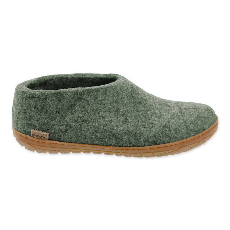 Shoe with rubber sole - Moss