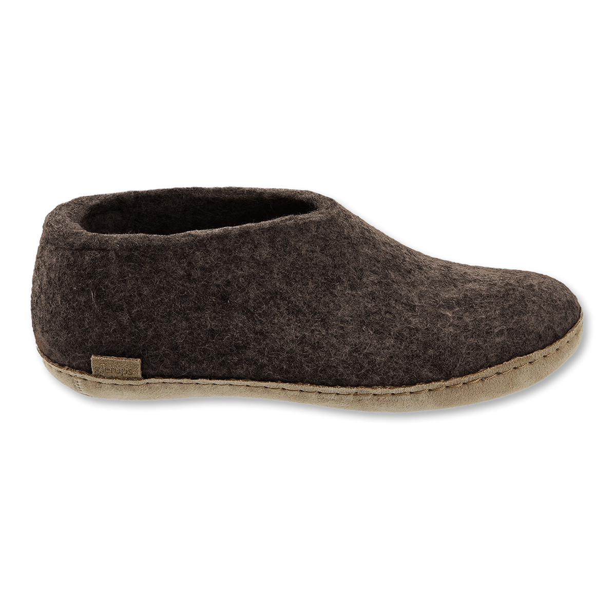 Chaussure avec semelle en cuir - Brun