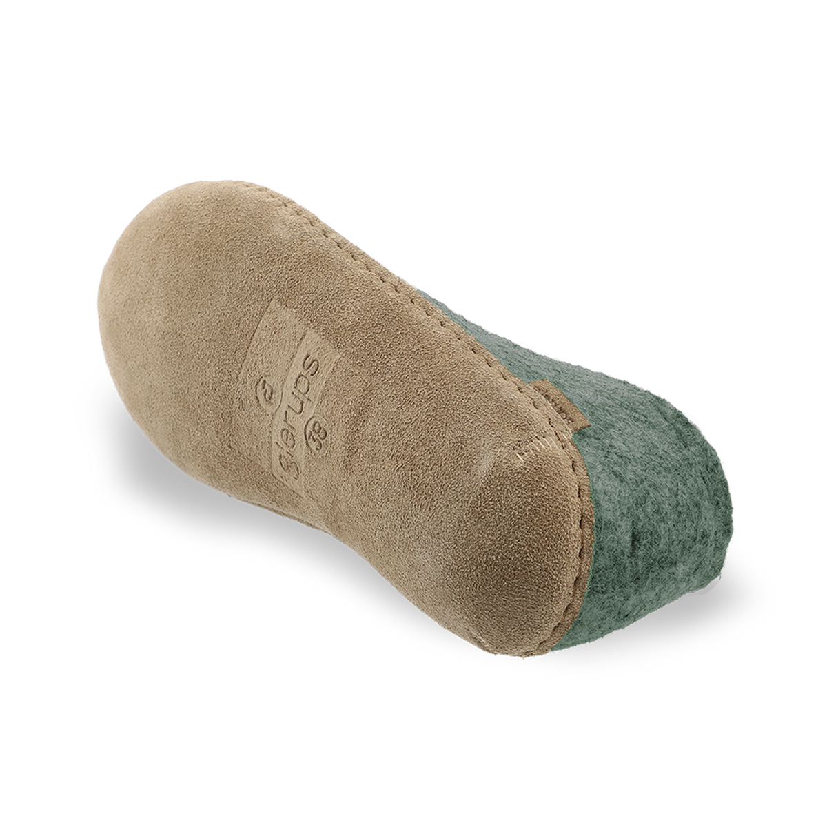 Chaussure avec semelle en cuir -  Vert mousse