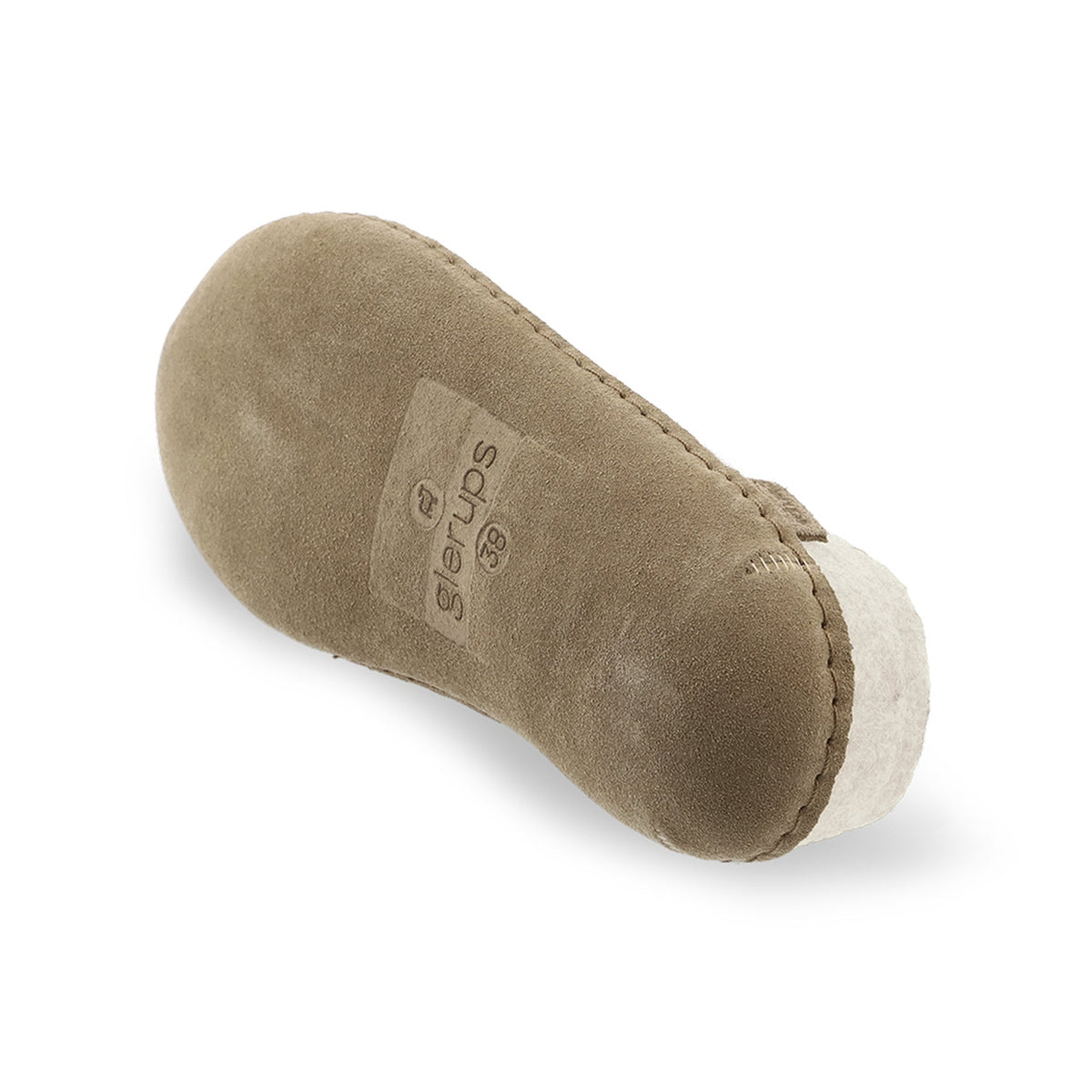 Slip-on with leather sole - White