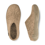 Slip-on with leather sole - Sand