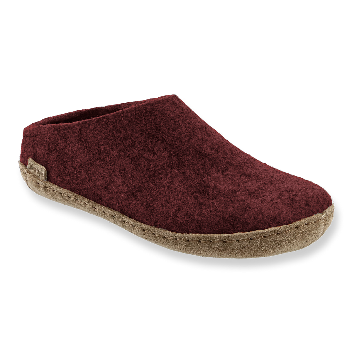Slip-on with leather sole - Beet