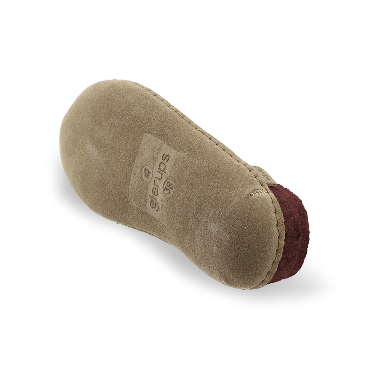 Slip-on with leather sole - Beet
