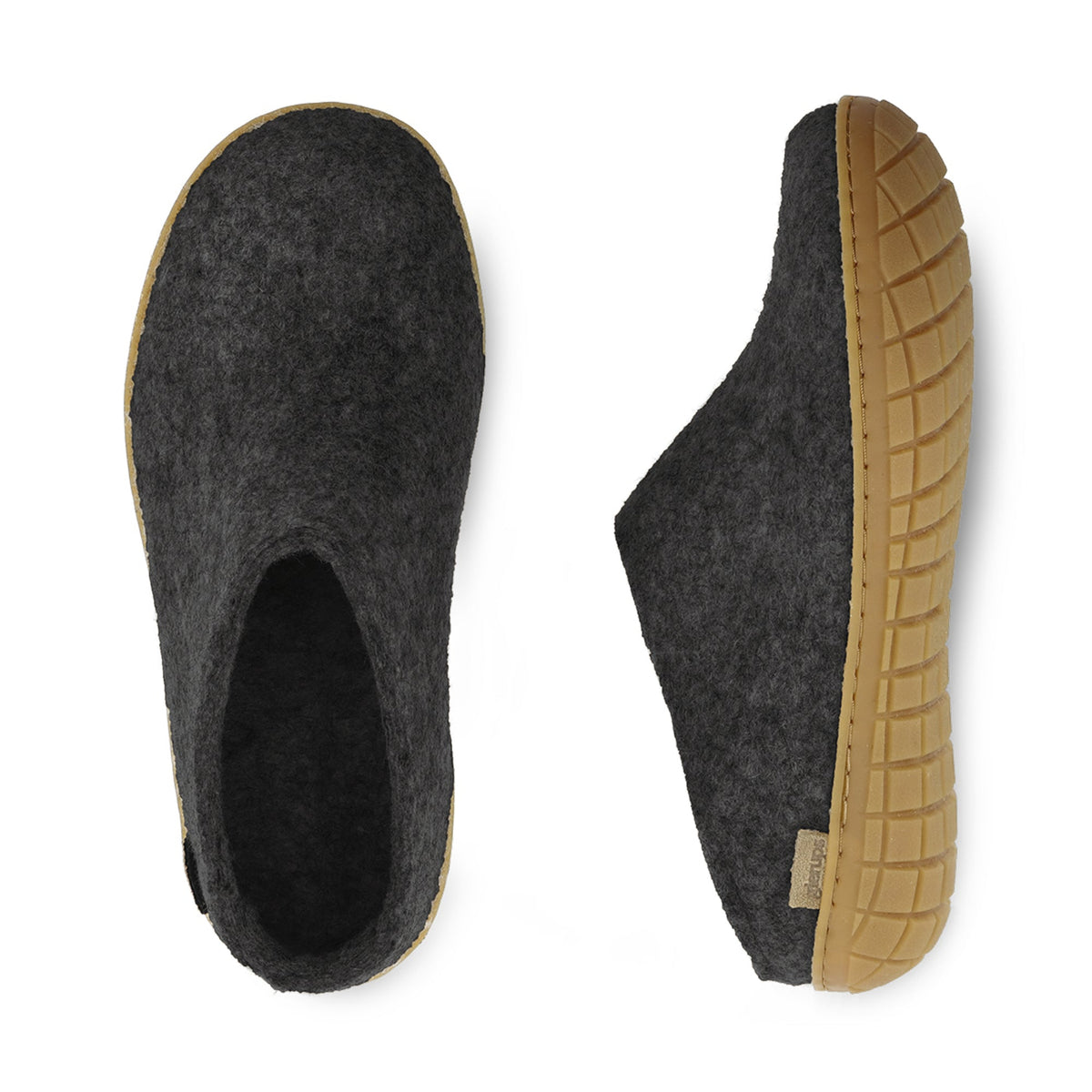 Slip-on with rubber sole - Charcoal