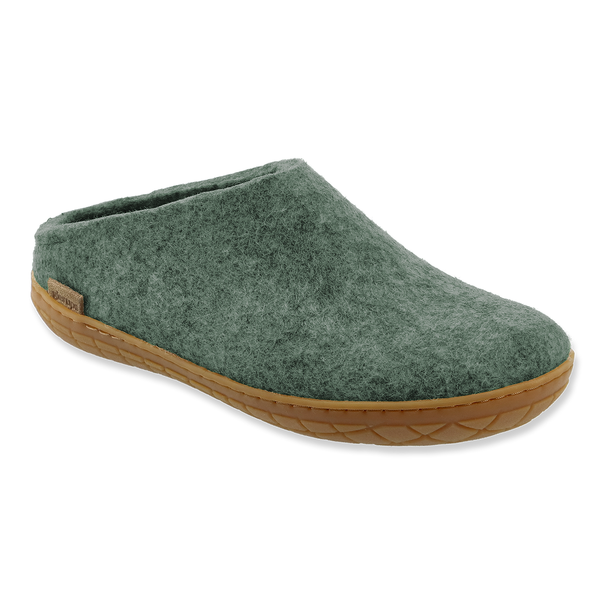 Sans-gêne avec semelle en caoutchouc - Vert mousse