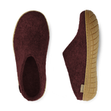 Slip-on with rubber sole - Beet