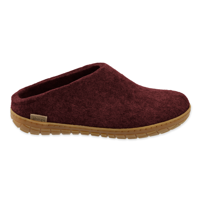 Slip-on with rubber sole - Beet