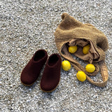 Chaussure avec semelle en caoutchouc - Betterave