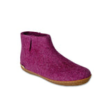 Cranberry ankle boot on a white background