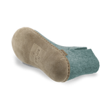 Bottom view of a North sea boot with a leather sole.