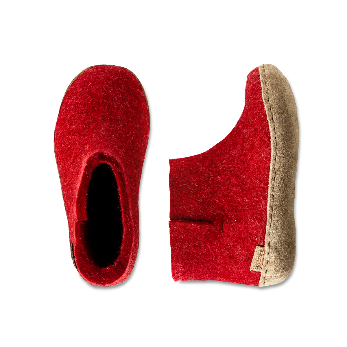 Bottillon glerups pour enfant en rouge