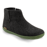 glerups Boot Charcoal with Green Rubber