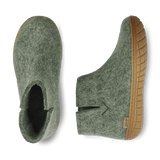 Boot with rubber sole - Moss