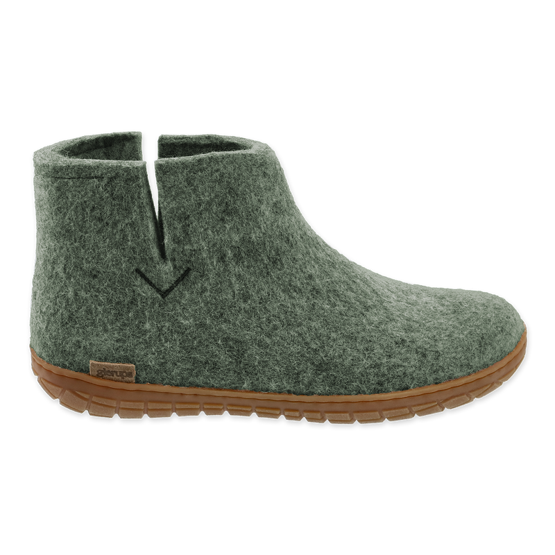 Boot with rubber sole - Moss