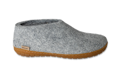 Shoe Chaussure Glerups avec semelle de caoutchouc en gris