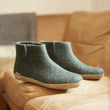 Boot with leather sole - Forest